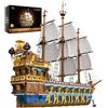 JMBricklayer 40103 Blocchi di Costruzione a Morsetto per Barca Pirata, Kit Blocchi di Costruzione Flotta Reale del Sole, Collezione di modelli di navi per Adulti e Bambini