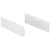 Gardinia Copertura Laterale per binari in plastica P2Ü, Bianco, 2 Pezzi