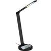 Briloner Cuma LED lampada da tavolo, superficie di carica induttiva, dimmerabile, nero LED 3 W 290lm, 3000-6500K