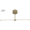 Sikrea ELIA/PL70D N Lampada a soffitto DA 70CM A led 13W SDD 2800 - 5000K 905LM in metallo nero opaco