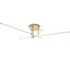 Sikrea ELIA/PLGD O Lampadario a soffitto a LED in metallo oro verniciato 36W 2450LM SDD 2800 - 5000K dimmerabile 120cm