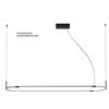 Sikrea ELIA/S2D O Sospensione a LED 28W SDD 2800 - 5000k 2349LM in metallo vernicaiato oro Dimmerabile