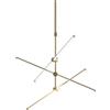 Sikrea ELIA/S3D O Sospensione a LED 44W SDD 2800 - 5000K 2860LM in metallo VERNICIATO ORO 3 LED DIMMERABILE