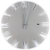 Vesta ROMA OROLOGIO DA PARETE tortora/bianco d.42cm in cristallo acrilico