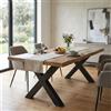 MIlani Home THEX - tavolo con piano in legno massiccio