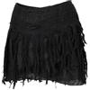 GURU SHOP Guru-Shop, Psytrance Goa Mini Gonna, Gonna Hippie, Gonna a Portafoglio, Gonna a Saliscendi, Cacheur, Nero, Cotone, Dimensione Indumenti:S/M (38), Gonne/Short