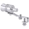 BOROCO Turbo Sound Simulator Whistle, Universal Alluminio Turbo Sound Silenziatore di scarico del fischio del silenziatore del fischio di scarico dell'auto per auto Simulatore di valvola(L-d'argento)