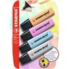 STABILO - Evidenziatore - BOSS ORIGINAL Pastel | Pack da 4, Arancione Papaya/Fucsia Freddo/Azzurro Cielo/Grigio Polvere