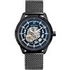 Pierre Lannier - Automatic watch Automatic - Automatic movimento dell'orologio - Spessore della cassa: 13.7 mm - Larghezza della cassa: 44 mm - Acciaio inossidabile - Bleu et Noir Milanais - 5 ATM