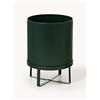 Ferm Living Portavaso con superficie millerighe Bau, alt. 38 cm