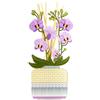 Vesta LIVINIA PROFUMATORE PER AMBIENTI IN PLEXIGLASS DECORATO ORCHIDEA COLORE LILLA CON 100 ML INCLUSA FRAGRANZA DESTINO CHIARA FIRENZE