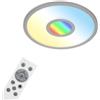 Briloner Pannello a LED CCT, Centerlight RGB, Ø 45 cm, 24 W, 2400 LM 2700K a 6500K , argento