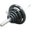 Blue Gym Set di Dischi Olimpici in Gomma + Bilanciere Team Line 220cm - 130 Kg