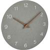 TFA Dostmann Orologio analogico da parete 60.3054 (grigio cemento con batteria)