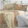 Burrito Blanco Set di Lenzuola, Cotone, 50% Poliestere, Terra, Ancho de 90