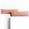 DecoKing Set di 2 federe 40 x 200 * 2 cm, jersey 100% cotone pettinato, chiusura a cerniera Salmone Amber