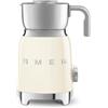 Smeg, Montalatte Multifunzione MFF11CREU, con Sistema ad Induzione, 6 Programmi Preimpostati, Una funzione Manuale, Caraffa Removibile da 600 ml, Tappo Misuratore, Avvolgicavo Integrato, 500W, Crema