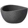 Scheurich 55.367 252/40 Saluto Globe Coppa Fiori di plastica in Granito Nero Diametro 40 cm