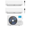 Midea Climatizzatore Inverter Dual Split serie Elegance 9+9 con M4OE-28HFN8-Q Wi-Fi optional Classe A++ ,