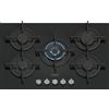 Siemens Piano cottura a gas EP7A6QI10 finitura vetro nero da 75 cm
