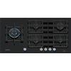 Siemens Piano cottura a gas ER9A6SH40 finitura vetro nero da 90 cm