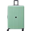 DELSEY PARIS Ophelie 77 cm grande bagaglio a mano in policarbonato/abs rigido 4D 4 ruote girevoli (verde)