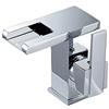 Jetcloud Rubinetto bagno Lavabo Cascata Miscelatore LED bagno Miscelatore Monocomando Lavabo per doccia (argento)