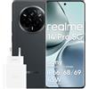realme 14 pro 5G Smartphone, 12 + 512GB, MediaTek Dimensity 7300 Chipset, Fotocamera OIS da 50 MP, Display 3D curvo Vision da 6,77 a 120Hz, Batteria da 6000 mAh, grigio(Con adattatore)