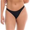 Body Glove Basic Solid Fuller Coverage Bikini Bottom Swimsuit Parte Inferiore, Smoothies Black, X-Large Donna