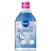 NIVEA Acqua micellare rigenerante, tonico viso con 5% siero con pantenolo e aminoacido, struccante per una pulizia delicata del viso, detergente micellare per la pelle stanca (400 ml)