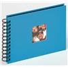 walther design Album Fotografico Blu Oceano 23 x 17 cm Album a Spirale con Ritaglio Copertina, Fun SA-109-U