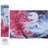 Diamond Dotz Cherry Blossom Mountain - Kit per pittura con strass, in resina, 15 x 20,5 cm, colore: Bianco