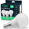 V-TAC 3x Lampadine LED con Attacco E14 - Potenza 4,5W - P45-470 Lumen - Lampadina LED Massima Efficienza e Risparmio Energetico - 3 PEZZI - Luce 4000K Bianca Naturale