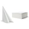 Alvotex CHIC Alvotex Airlaid 50 - Tovaglioli USA e Getta in similtessuto, di Alta qualità, Bianco, 40 x 40 cm