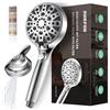 SURFOU Soffione Doccia, 8+2 Getti Spray Anticalcare Soffioni Spruzzino, Doccino Cornetta Multifunctional, Doccetta Filtro Adjustment Docce Showerhead Turboshower Bagno