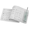LogiLink ID0018A - Tastiera flessibile e impermeabile (QWERTZ) 109 tasti, con adattatore USB PCS/2, colore: Bianco