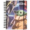 Grupo Erik: Bullet Journal Mandalorian - Baby Yoda | Quaderno A5 ad anelli 180 pagine con copertina rigida,chiusura elastica,carta di alta qualità e pagine puntinate,ideale per appunti o journaling