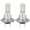 Qiilu bombilla h7 led bombilla h7 led Lampadina fendinebbia, 2 pezzi 80W 8000K Universal H7 LED Fendinebbia per auto Lampada bianca 12-24V adatto per bombilla h7 led