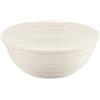 Guzzini - Tierra, Contenitore XL con Coperchio in Plastica Riciclata, Ciotola - Bianco Latte, Ø 30xh13 cm | 5000 cc - 175001156