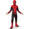 Rubie's Costume ufficiale Marvel Spider-Man No Way Home, classico per bambini, nero e rosso, costume da supereroe per bambini, Nero e rosso, Age 7-8 Years/122-128 cm