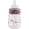 Poupy Biberon Poupy per neonati da 150 ml con collo largo, tettarella in silicone, coperchio proteggi tettarella e dischetto da trasporto salvagoccia. (Viola)