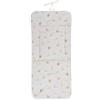 Interbaby - Materassino universale reversibile linea Don cotone, nido d'ape verde o animali, cuscino estivo per passeggino e sedile del carrello