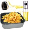 Namai Casa Set Teglia 20x20 e Spruzzino Olio - Cucina Sana e Croccante con Facilità