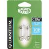 Quantum Energy Magneti Marelli C10W coppia di lampadine auto siluro 12V 10W attacco SV8,5