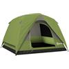 Outsunny Tenda da Campeggio per 3 Persone Impermeabile con Tasca, Gancio per Lanterna e Borsa, 2x2x1.35m, Verde