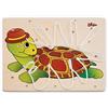 Dida - Tartaruga Gioco di Allacciatura Prescolare Montessori, Giochi dei Lacci in Legno per lo Sviluppo della Motricità Fine e delle Abilità Motorie nei Bambini di 3 anni