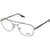 Ray-Ban RX6485 2502 | Occhiali da Vista Graduati | Prova Online | Unisex | Metallo | Quadrati | Rutenio | Adrialenti