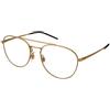 Ray-Ban RX6414 2500 | Occhiali da Vista Graduati | Prova Online | Unisex | Metallo | Pilot | Oro | Adrialenti