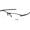 Oakley Tie Bar 0.5 OX5140 514001 | Occhiali da Vista Graduati | Prova Online | Unisex | Titanio | Rettangolari | Nero | Adrialenti