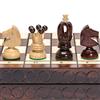 Husaria European International Set da Gioco di Scacchi in Legno, King's Classic - Set di Scacchi di Dimensioni Grandi di 45 centimetri